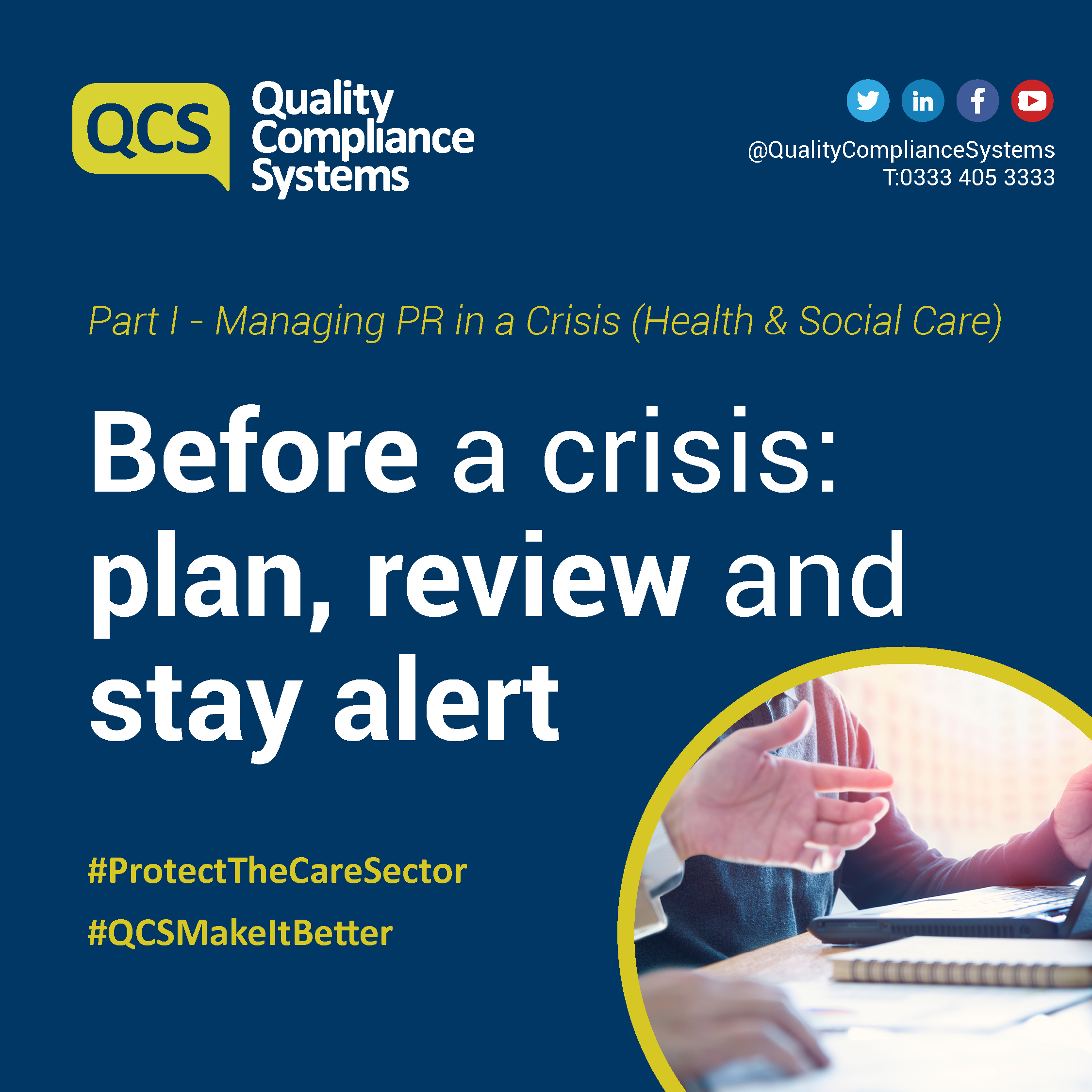 Part I - Managing PR in a Crisis (Health & Social Care) | QCS